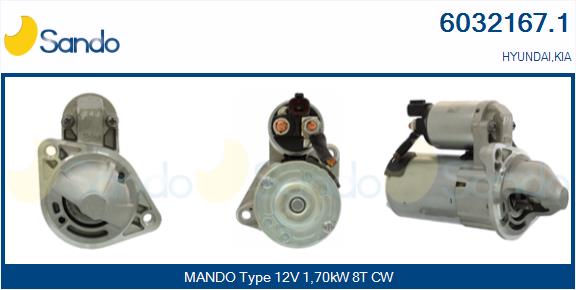 Motorino d'avviamento SANDO 6032167.1