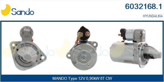 Motorino d'avviamento SANDO 6032168.1