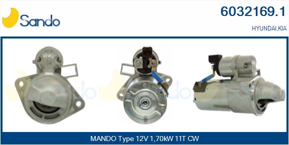 Motorino d'avviamento SANDO 6032169.1