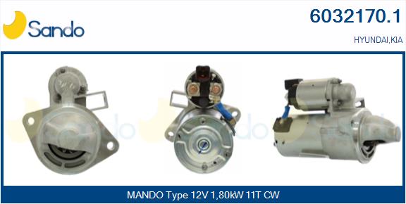 Motorino d'avviamento SANDO 6032170.1