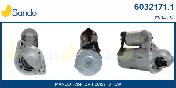 Motorino d'avviamento SANDO 6032171.1