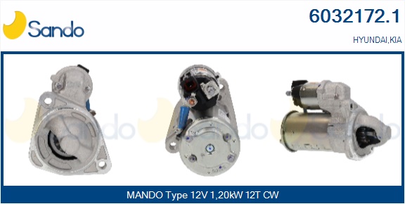 Motorino d'avviamento SANDO 6032172.1
