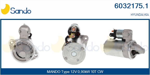 Motorino d'avviamento SANDO 6032175.1