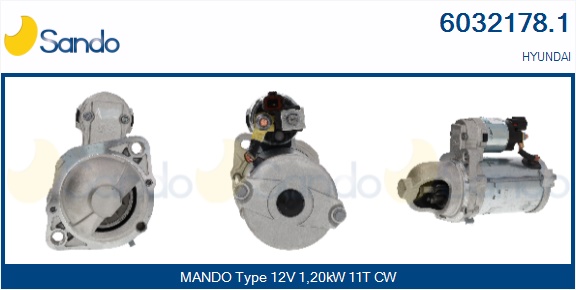 Motorino d'avviamento SANDO 6032178.1