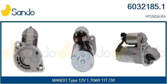 Motorino d'avviamento SANDO 6032185.1