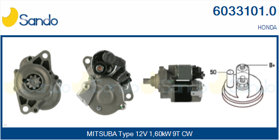 Motorino d'avviamento SANDO 6033101.0