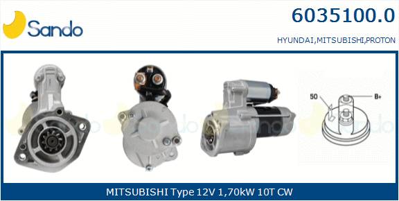  MOTORINO AVVIAMENTO (ADATTABILE) MITSUBISHI