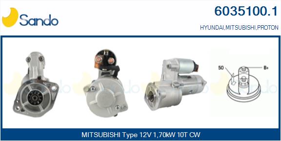 MOTORINO AVVIAMENTO (ORIGINALE) MITSUB. PAJERP 2.5TD -00