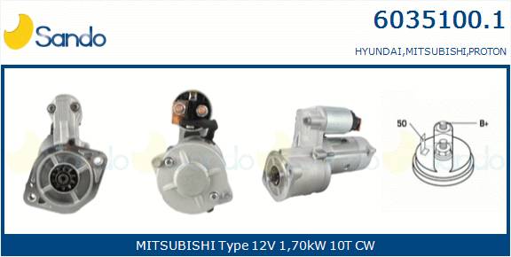  MOTORINO AVVIAMENTO (ORIGINALE) MITSUB. PAJERP 2.5TD -00