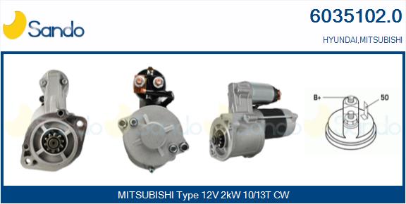  MOTORINO AVVIAMENTO (ADATTABILE) MITSUBISHI PAJERO 2.5 TD -00
