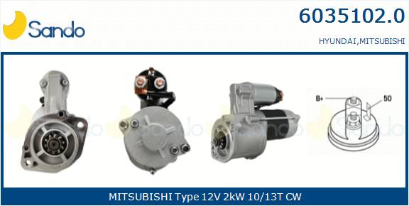  MOTORINO AVVIAMENTO (ADATTABILE) MITSUBISHI PAJERO 2.5 TD -00