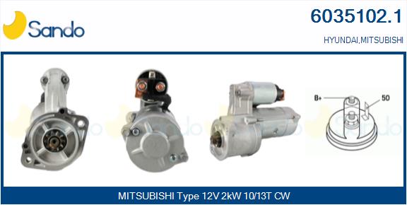  MOTORINO AVVIAMENTO (ORIGINALE) MITSUB. PAJERO 2.5TD -00