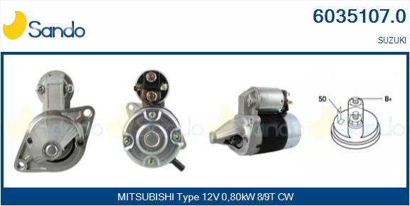  MOTORINO AVVIAMENTO (ADATTABILE) SUZUKY SJ410 -88