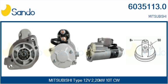  MOTORINO AVVIAMENTO (ADATTABILE) MITSUB. PAJERO 3.2D 05-