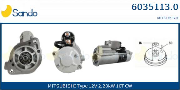  MOTORINO AVVIAMENTO (ADATTABILE) MITSUB. PAJERO 3.2D 05-