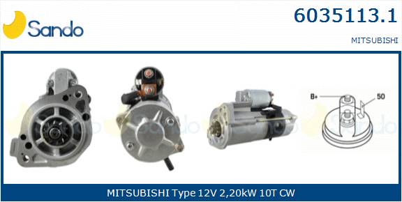  MOTORINO AVVIAMENTO (ORIGINALE) MITSUB. PAJERO 3.2D 01-