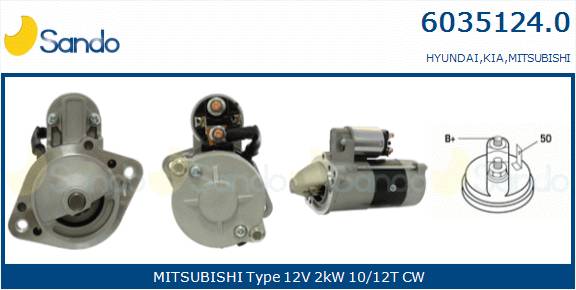  MOTORINO AVVIAMENTO (ADATTABILE) HYUNDAI PORTER 2.5TD -04