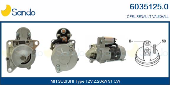  MOTORINO AVVIAMENTO (ADATTABILE) MITSUBISHI L200 2.5D -07
