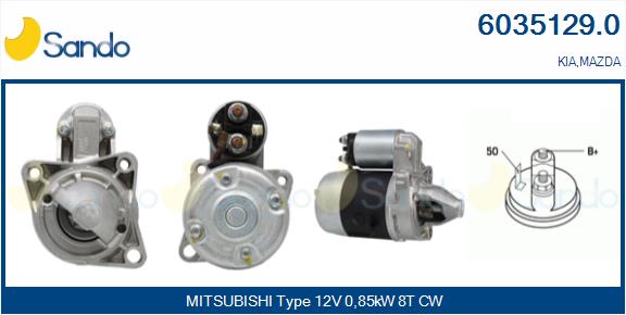 Motorino d'avviamento SANDO 6035129.0