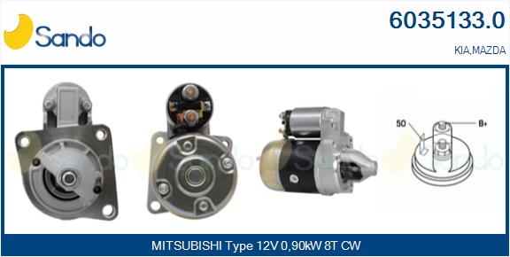 Motorino d'avviamento SANDO 6035133.0