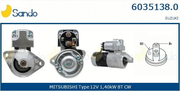  MOTORINO AVVIAMENTO (ADATTABILE) SUZUKI GRAN VITARA 2.0 -03
