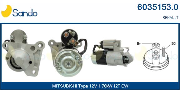  MOTORINO AVVIAMENTO (ADATTABILE) RENAULT MEGANE 1.9DCI 01-