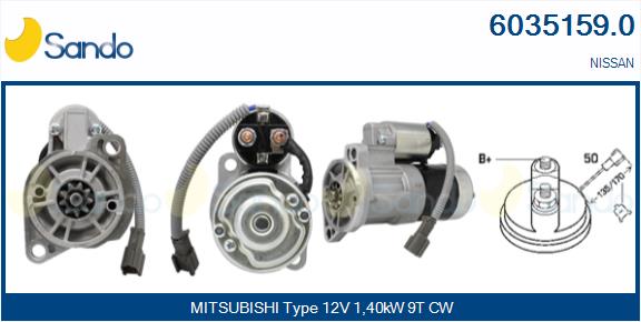 Motorino d'avviamento SANDO 6035159.0