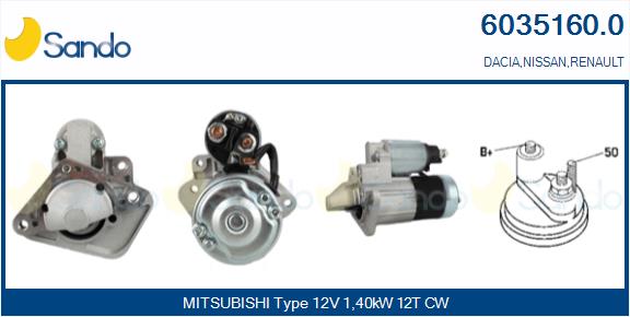  MOTORINO AVVIAMENTO (ADATTABILE) RENAULT MEGANE 1.5DCI 05-