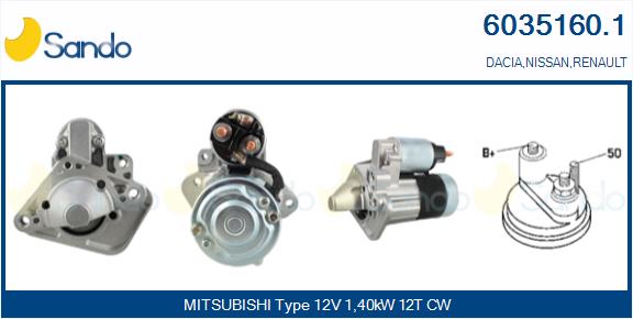  MOTORINO AVVIAMENTO (ORIGINALE) RENAULT CLIO III 1.5DCI 05-
