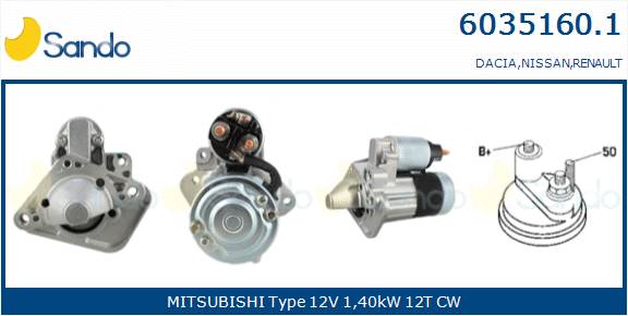  MOTORINO AVVIAMENTO (ORIGINALE) RENAULT CLIO III 1.5DCI 05-