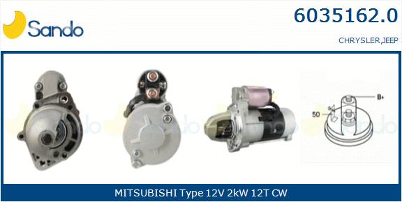  MOTORINO AVVIAMENTO (ADATTABILE) CHRYSLER PT CRUISER 2.2 CRD -10