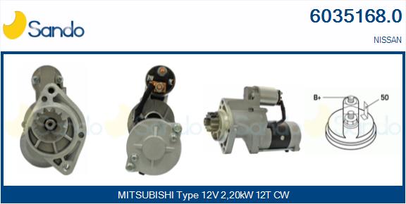  MOTORINO AVVIAMENTO (ADATTABILE) NISSAN PICK UP 2.5DI 02-