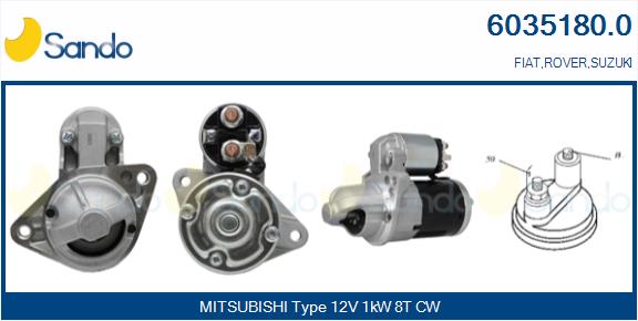  MOTORINO AVVIAMENTO (ADATTABILE) FIAT SEDICI 1.9 D MJT -14