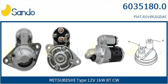  MOTORINO AVVIAMENTO (ADATTABILE) FIAT SEDICI 1.9 D MJT -14