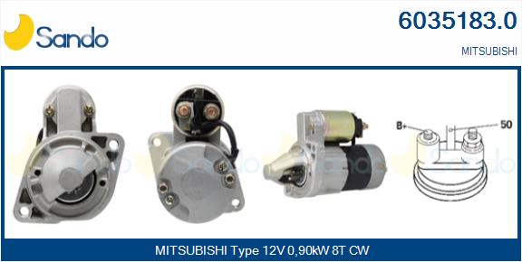 Motorino d'avviamento SANDO 6035183.0