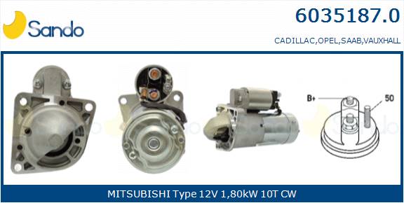  MOTORINO AVVIAMENTO (ADATTABILE) OPEL.SAAB