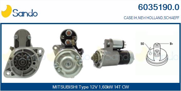 Motorino d'avviamento SANDO 6035190.0