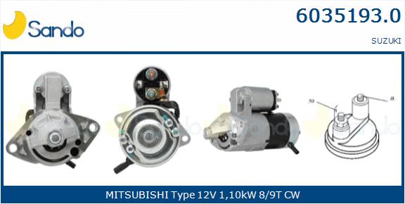  MOTORINO AVVIAMENTO (ADATTABILE) SUZUKI G.VITARA 1.6 -03