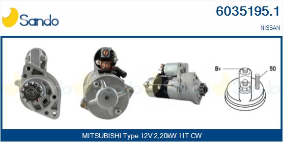  MOTORINO AVVIAMENTO (ORIGINALE) NISSAN NP300 2.5 DCI 05-