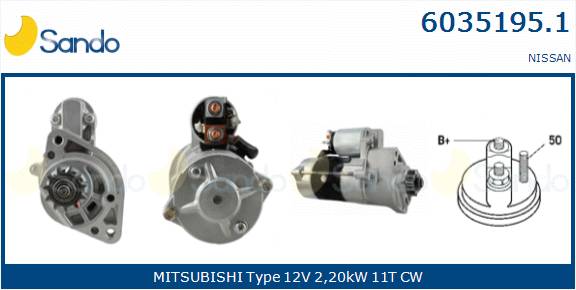  MOTORINO AVVIAMENTO (ORIGINALE) NISSAN NP300 2.5 DCI 05-