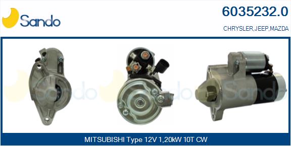Motorino d'avviamento SANDO 6035232.0