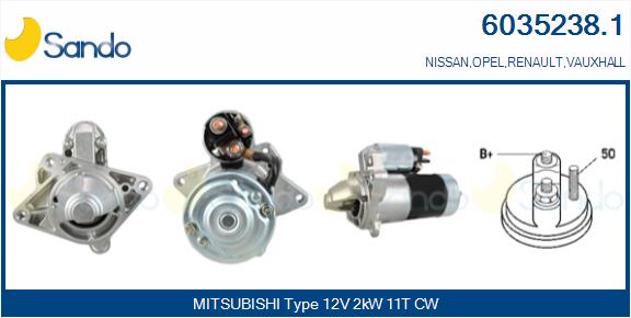  MOTORINO AVVIAMENTO (ORIGINALE) RENAULT MEGANE 2.0DCI 06-