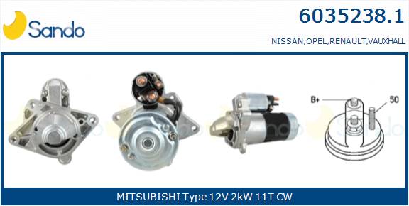  MOTORINO AVVIAMENTO (ORIGINALE) RENAULT MEGANE 2.0DCI 06-