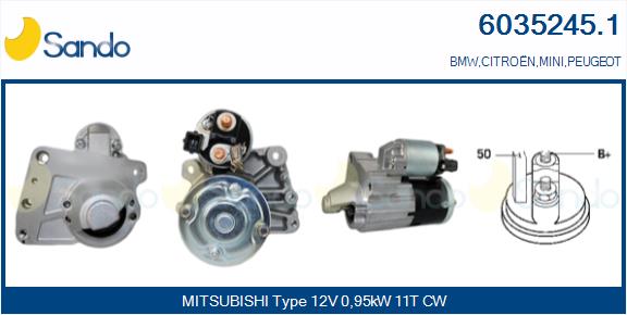  MOTORINO AVVIAMENTO (ORIGINALE) CITROEN DS3 1.4 10-
