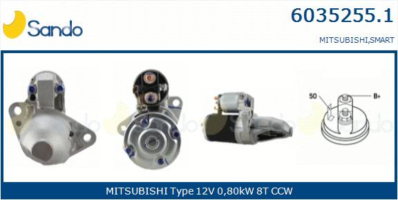  MOTORINO AVVIAMENTO (ORIGINALE) SMART FORTWO 1.0 07-