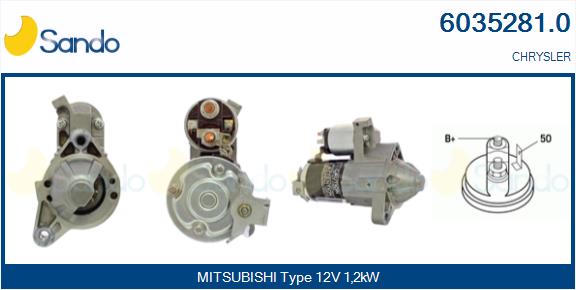 Motorino d'avviamento SANDO 6035281.0