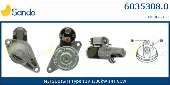 SANDO MOT. AVVIAMENTO JEEP COMPASS 2.2 CRD 11-
