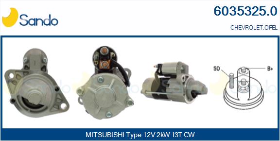 Motorino d'avviamento SANDO 6035325.0