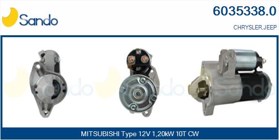 Motorino d'avviamento SANDO 6035338.0
