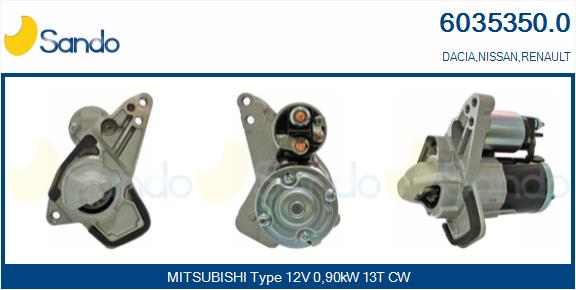Motorino d'avviamento SANDO 6035350.0